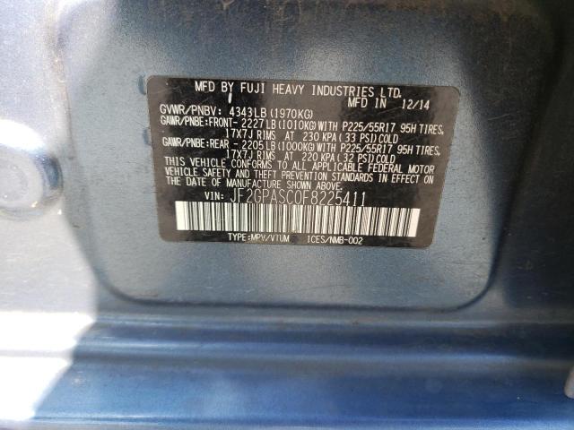 Photo 14 from auction – 2015 SUBARU XV CROSSTR with VIN JF2GPASC0F8225411