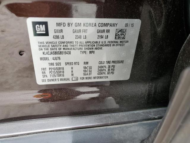 Photo 14 from auction – 2016 BUICK ENCORE with VIN KL4CJASB0GB519430