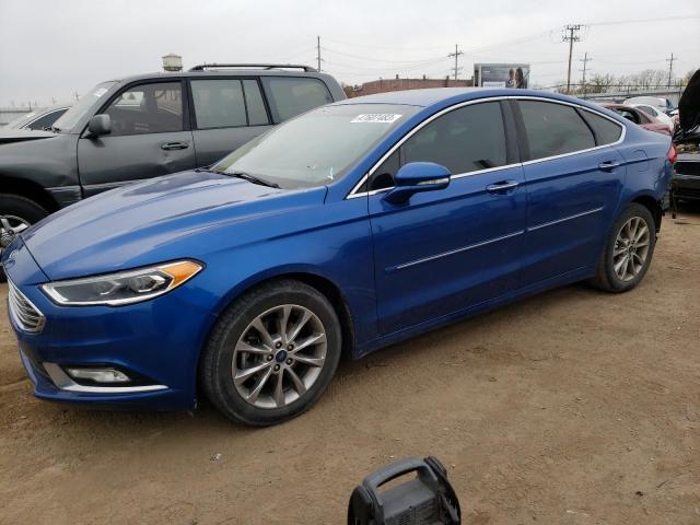 FORD FUSION SE 2017 with VIN 3FA6P0HD7HR372997 - Photo from auction