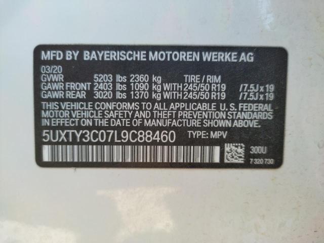 Photo 14 from auction – 2020 BMW X3 SDRIVE3 with VIN 5UXTY3C07L9C88460