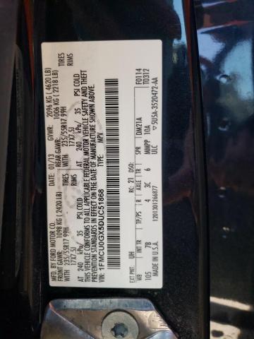 Photo 14 from auction – 2013 FORD ESCAPE SE with VIN 1FMCU0GX5DUC51868