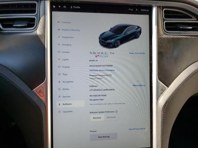 Photo 9 from auction – 2013 TESLA MODEL S with VIN 5YJSA1DP3DFP28065
