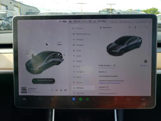 Photo 9 from auction – 2018 TESLA MODEL 3 with VIN 5YJ3E1EAXJF005120