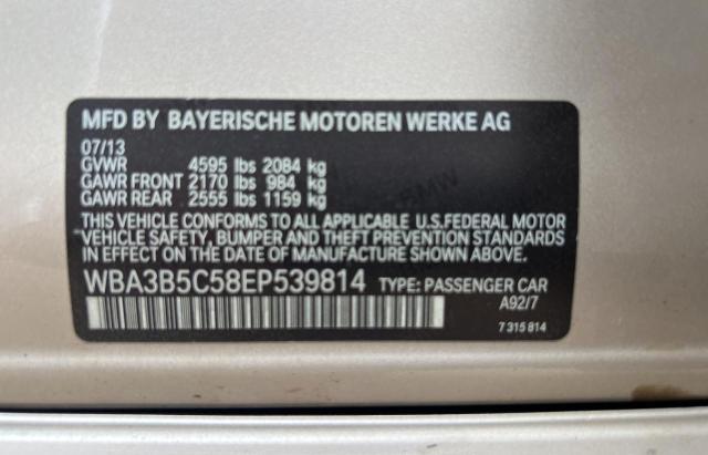 Photo 10 from auction – 2014 BMW 328 XI SUL with VIN WBA3B5C58EP539814
