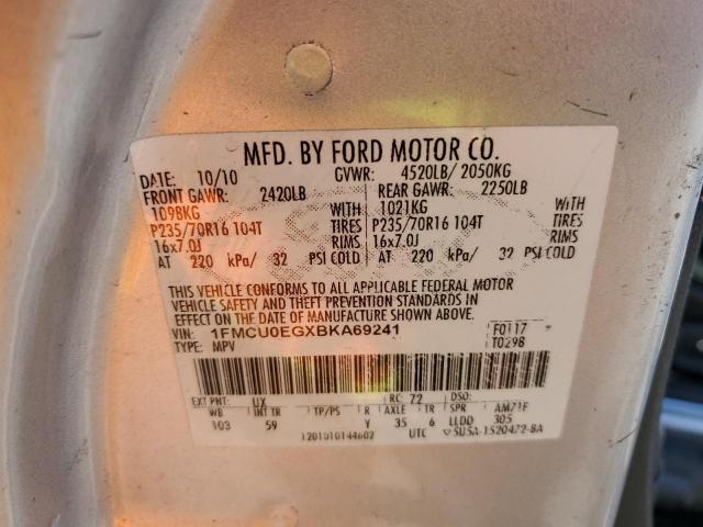 Photo 14 from auction – 2011 FORD ESCAPE LIM with VIN 1FMCU0EGXBKA69241