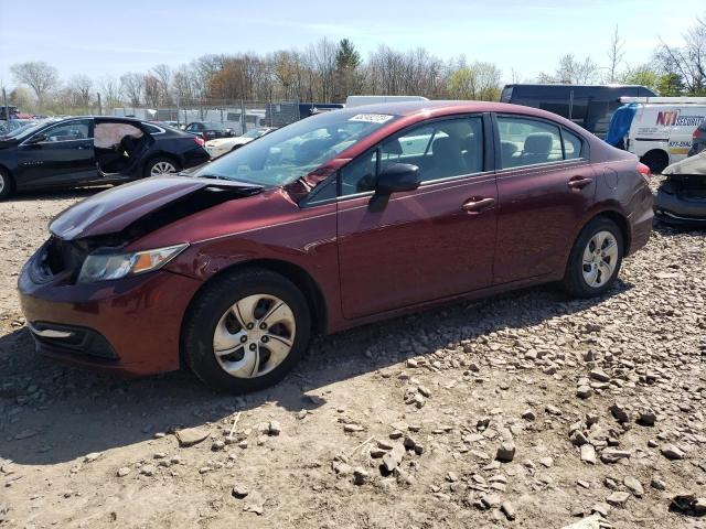 HONDA CIVIC LX 2013 with VIN 2HGFB2F50DH593218 - Photo from auction