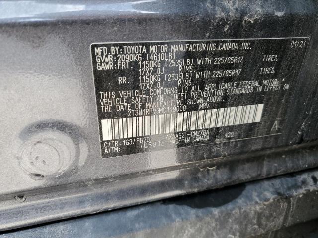 Photo 14 from auction – 2021 TOYOTA RAV4 LE with VIN 2T3H1RFV3MC119008
