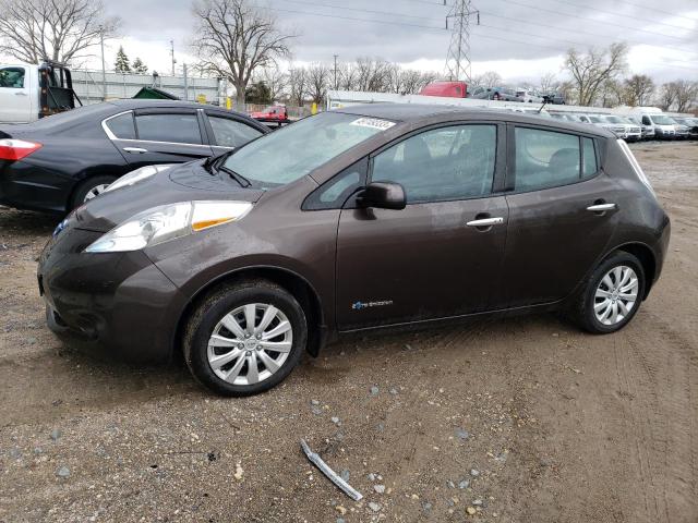 NISSAN LEAF S 2016 with VIN 1N4AZ0CP1GC306223 - Photo from auction