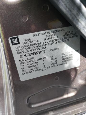 Photo 14 from auction – 2009 BUICK ENCLAVE CX with VIN 5GAER23D59J201178