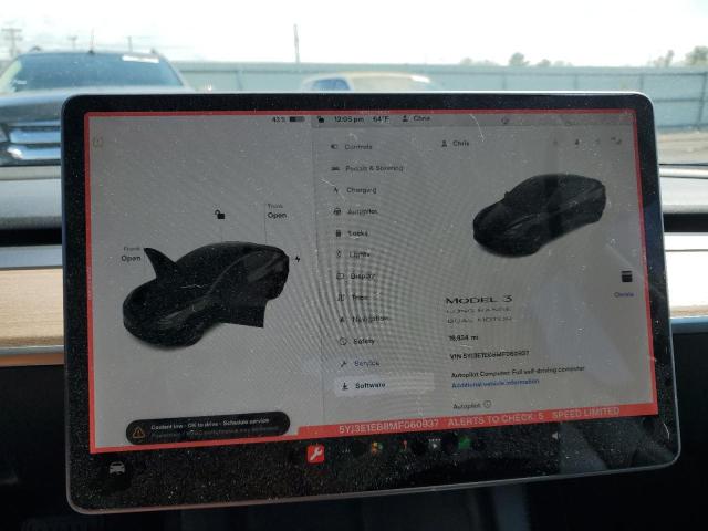 Photo 9 from auction – 2021 TESLA MODEL 3 with VIN 5YJ3E1EB8MF060937