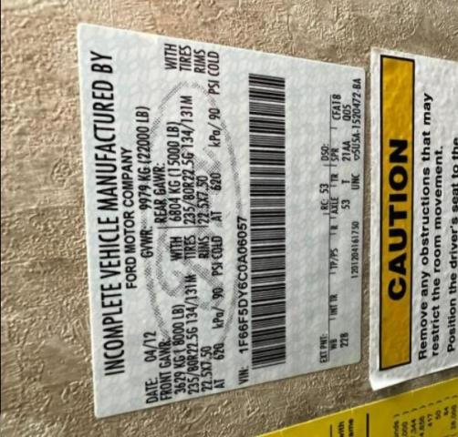 Photo 10 from auction – 2013 FORD F53 with VIN 1F66F5DY6C0A06057