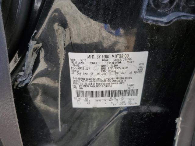 Photo 14 from auction – 2011 FORD EDGE SPORT with VIN 2FMDK3AK2BBA59335
