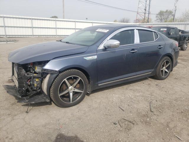 KIA OPTIMA HYB 2014 with VIN KNAGN4AD8E5063606 - Photo from auction
