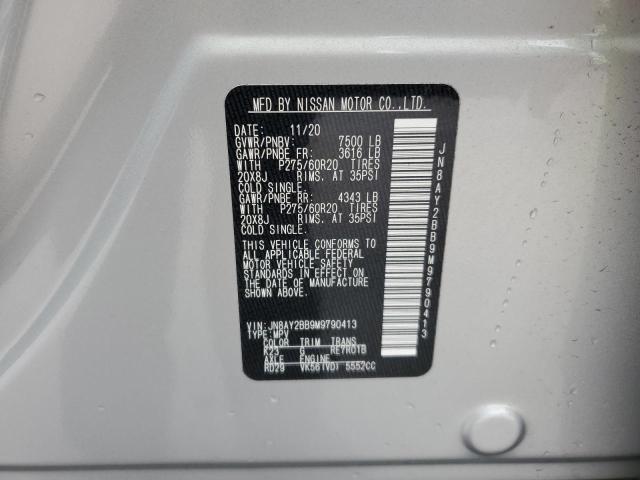 Photo 14 from auction – 2021 NISSAN ARMADA SL with VIN JN8AY2BB9M9790413