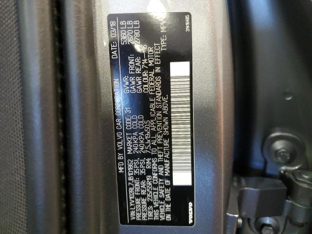 Photo 14 from auction – 2018 VOLVO XC60 T5 IN with VIN LYV102RL7JB101862