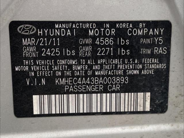 Photo 10 from auction – 2011 HYUNDAI SONATA HYB with VIN KMHEC4A43BA003893