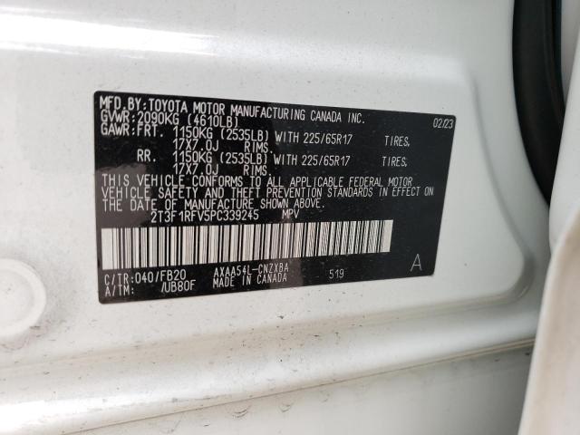 Photo 14 from auction – 2023 TOYOTA RAV4 LE with VIN 2T3F1RFV5PC339245