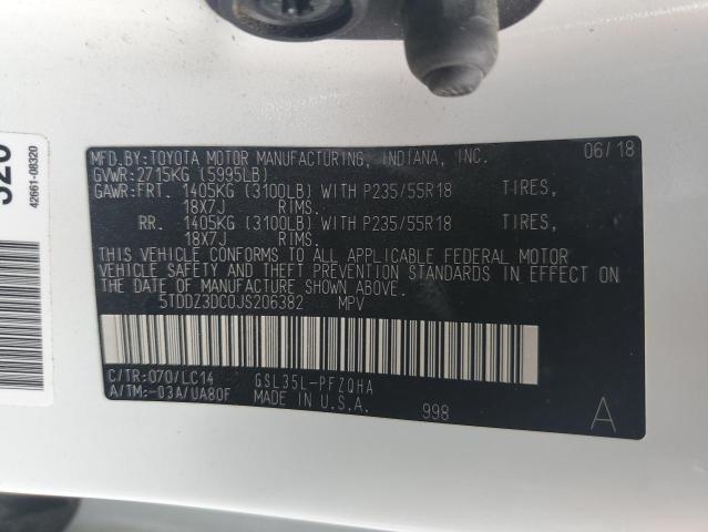 Photo 14 from auction – 2018 TOYOTA SIENNA XLE with VIN 5TDDZ3DC0JS206382