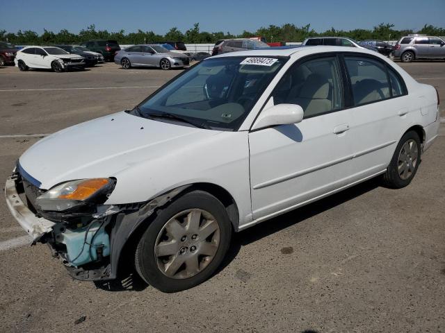 HONDA CIVIC EX 2002 with VIN 2HGES26782H589539 - Photo from auction