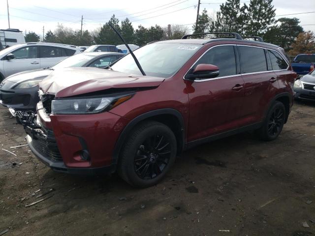 TOYOTA HIGHLANDER 2019 with VIN 5TDJZRFH0KS604465 - Photo from auction