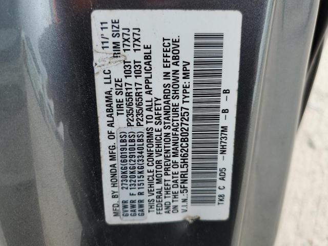 Photo 14 from auction – 2012 HONDA ODYSSEY EX with VIN 5FNRL5H62CB027257