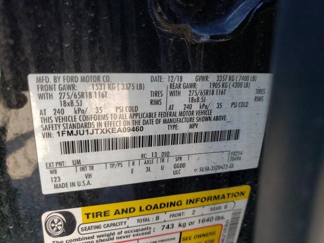 Photo 14 from auction – 2019 FORD EXPEDITION with VIN 1FMJU1JTXKEA09460