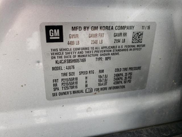Photo 14 from auction – 2017 BUICK ENCORE PRE with VIN KL4CJESB5HB057469