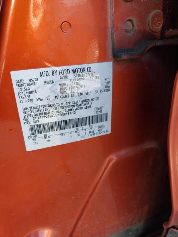 Photo 14 from auction – 2007 FORD EDGE SEL P with VIN 2FMDK49C17BB21463