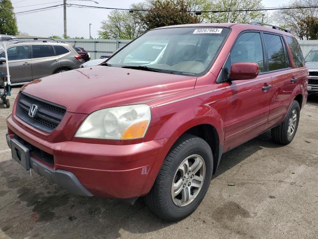 HONDA PILOT EXL 2005 with VIN 2HKYF18525H528608 - Photo from auction