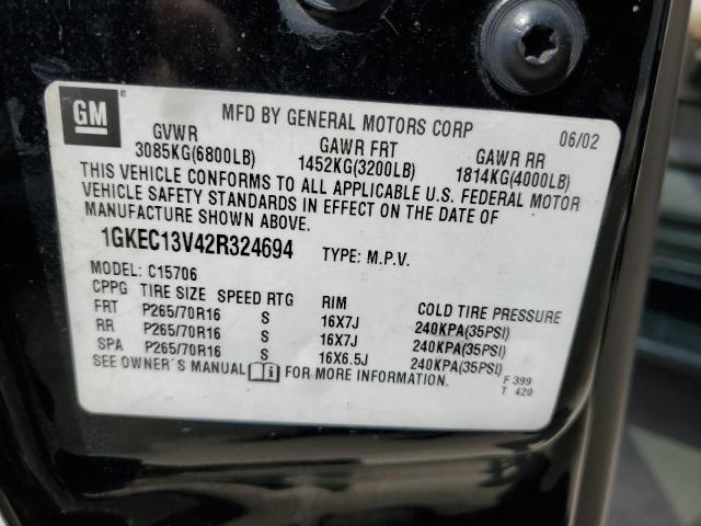 Photo 14 from auction – 2002 GMC YUKON with VIN 1GKEC13V42R324694