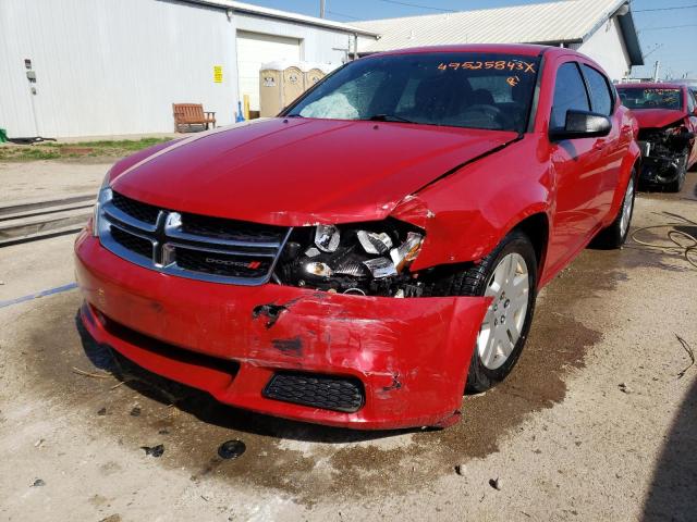 DODGE AVENGER SE 2012 with VIN 1C3CDZAB8CN211772 - Photo from auction