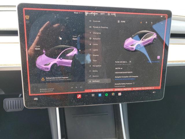 Photo 9 from auction – 2018 TESLA MODEL 3 with VIN 5YJ3E1EA9JF123272