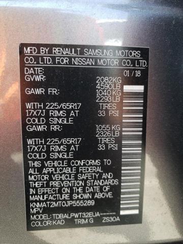 Photo 14 from auction – 2018 NISSAN ROGUE S with VIN KNMAT2MT0JP555289