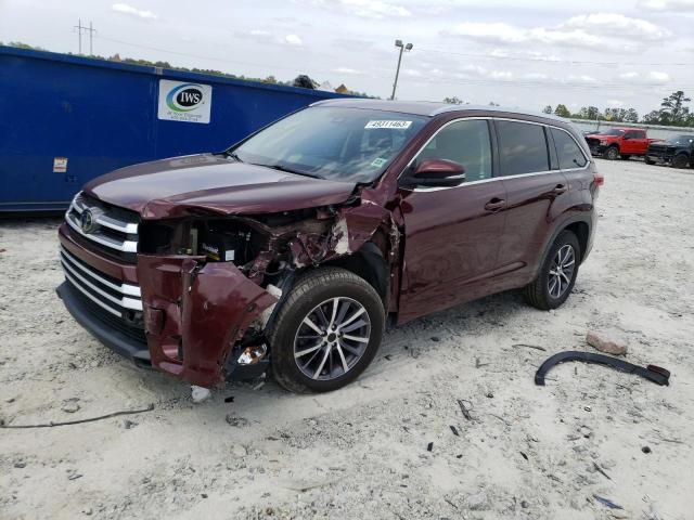 TOYOTA HIGHLANDER 2017 with VIN 5TDKZRFH3HS194547 - Photo from auction