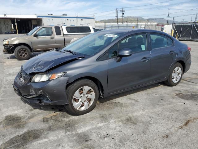 HONDA CIVIC LX 2013 with VIN 19XFB2F58DE260016 - Photo from auction