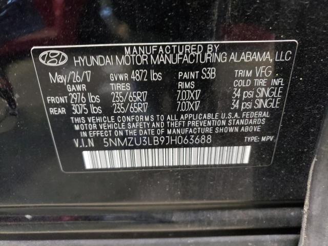 Photo 14 from auction – 2018 HYUNDAI SANTA FE S with VIN 5NMZU3LB9JH063688