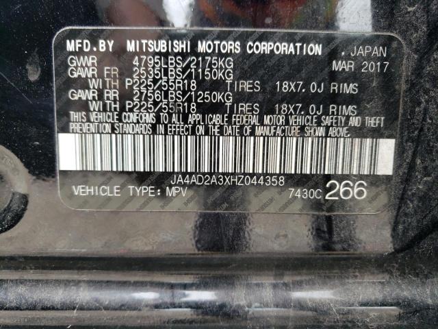 Zdjęcie 14 z aukcji – 2017 MITSUBISHI OUTLANDER z VIN JA4AD2A3XHZ044358
