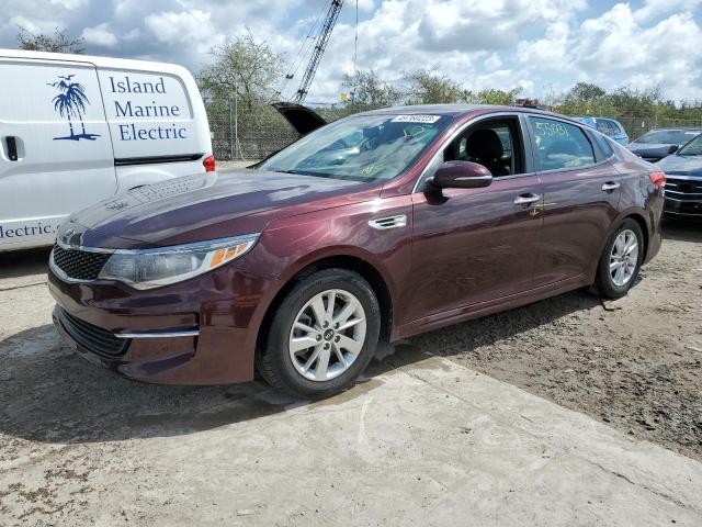 KIA OPTIMA LX 2018 with VIN 5XXGT4L35JG227705 - Photo from auction