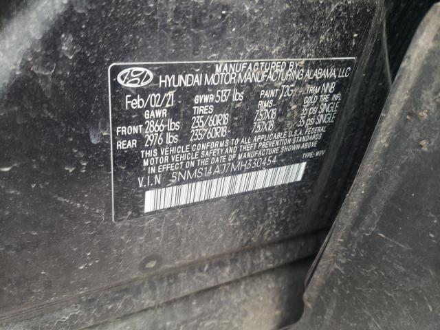 Photo 14 from auction – 2021 HYUNDAI SANTA FE S with VIN 5NMS14AJ7MH330454