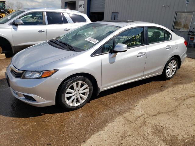 HONDA CIVIC EX 2012 مع رقم تعريف المركبة 19XFB2F84CE051476 - صورة من المزاد