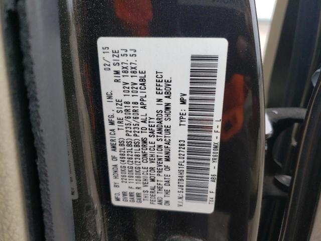 Photo 14 from auction – 2015 ACURA RDX TECHNO with VIN 5J8TB4H51FL027263
