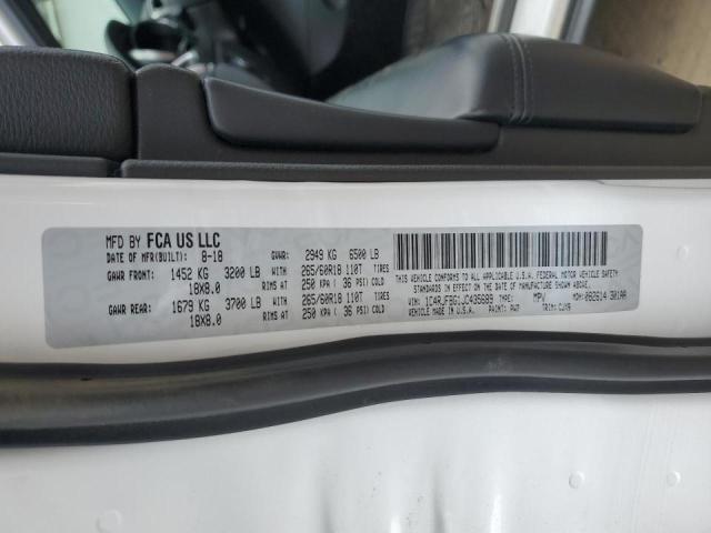 Photo 14 from auction – 2018 JEEP GRAND CHER with VIN 1C4RJFBG1JC435689