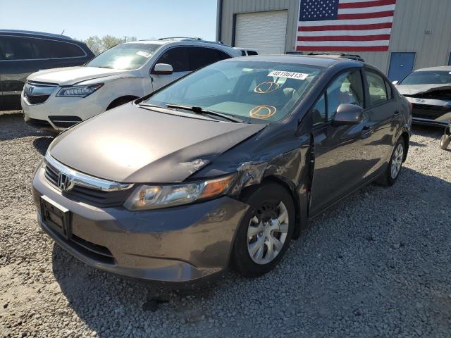HONDA CIVIC LX 2012 with VIN 19XFB2F51CE361378 - Photo from auction