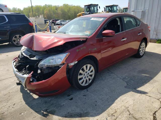 NISSAN SENTRA S 2015 with VIN 3N1AB7AP6FL687017 - Photo from auction