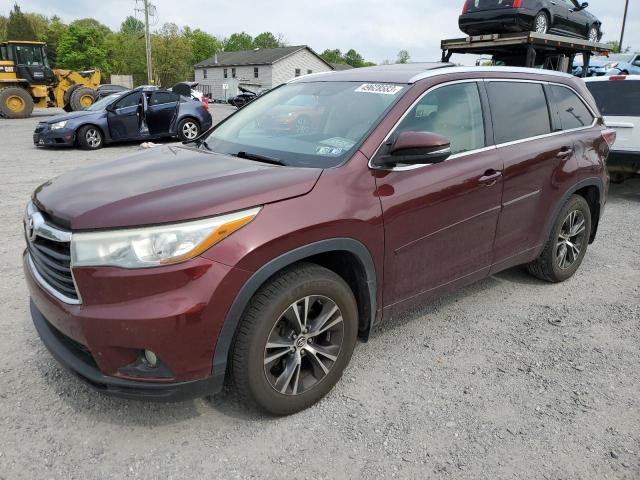 TOYOTA HIGHLANDER 2016 с VIN 5TDJKRFH3GS233572 - Фото с аукциона