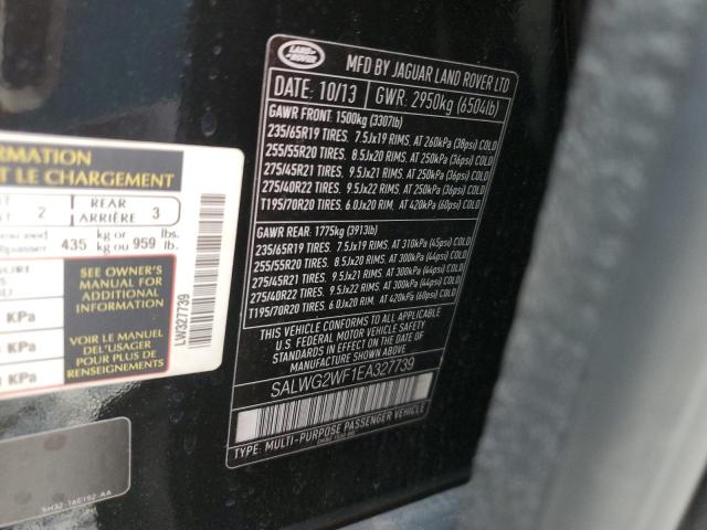 Photo 14 from auction – 2014 LAND ROVER RANGE ROVE with VIN SALWG2WF1EA327739