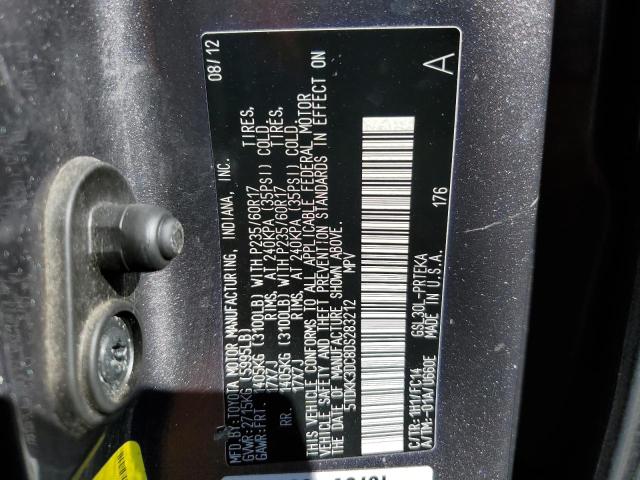 Photo 14 from auction – 2013 TOYOTA SIENNA LE with VIN 5TDKK3DC8DS283212
