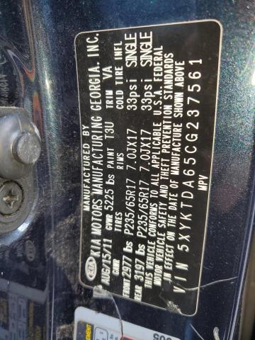 Photo 14 from auction – 2012 KIA SORENTO BA with VIN 5XYKTDA65CG237561