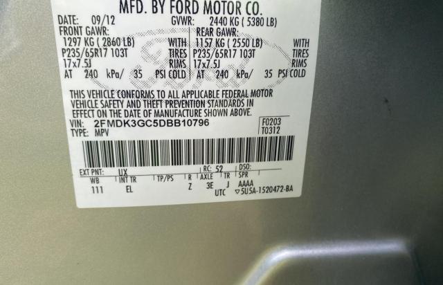 Photo 10 from auction – 2013 FORD EDGE SE with VIN 2FMDK3GC5DBB10796