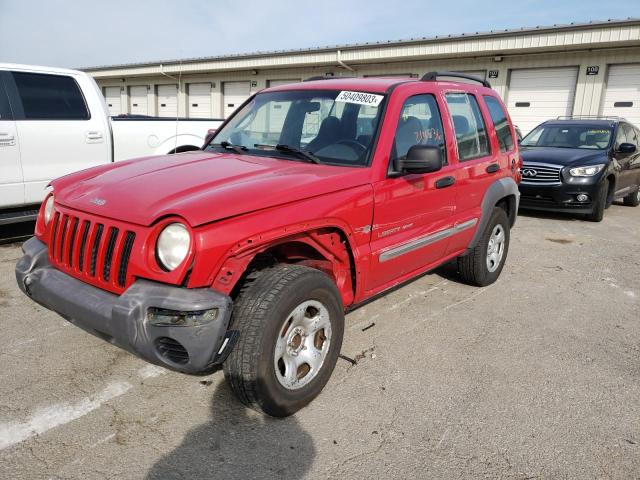 Photo 1 from auction – 2002 JEEP LIBERTY SP with VIN 1J4GK48K72W365260